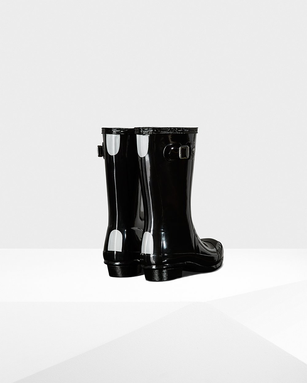 Bottes de Pluie Hunter Original Grands Gloss Enfant Noir XLUORTY-71